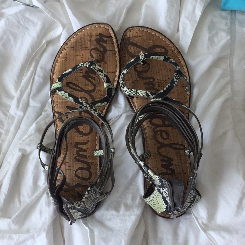 Sam Edelman Snake Print Sandals